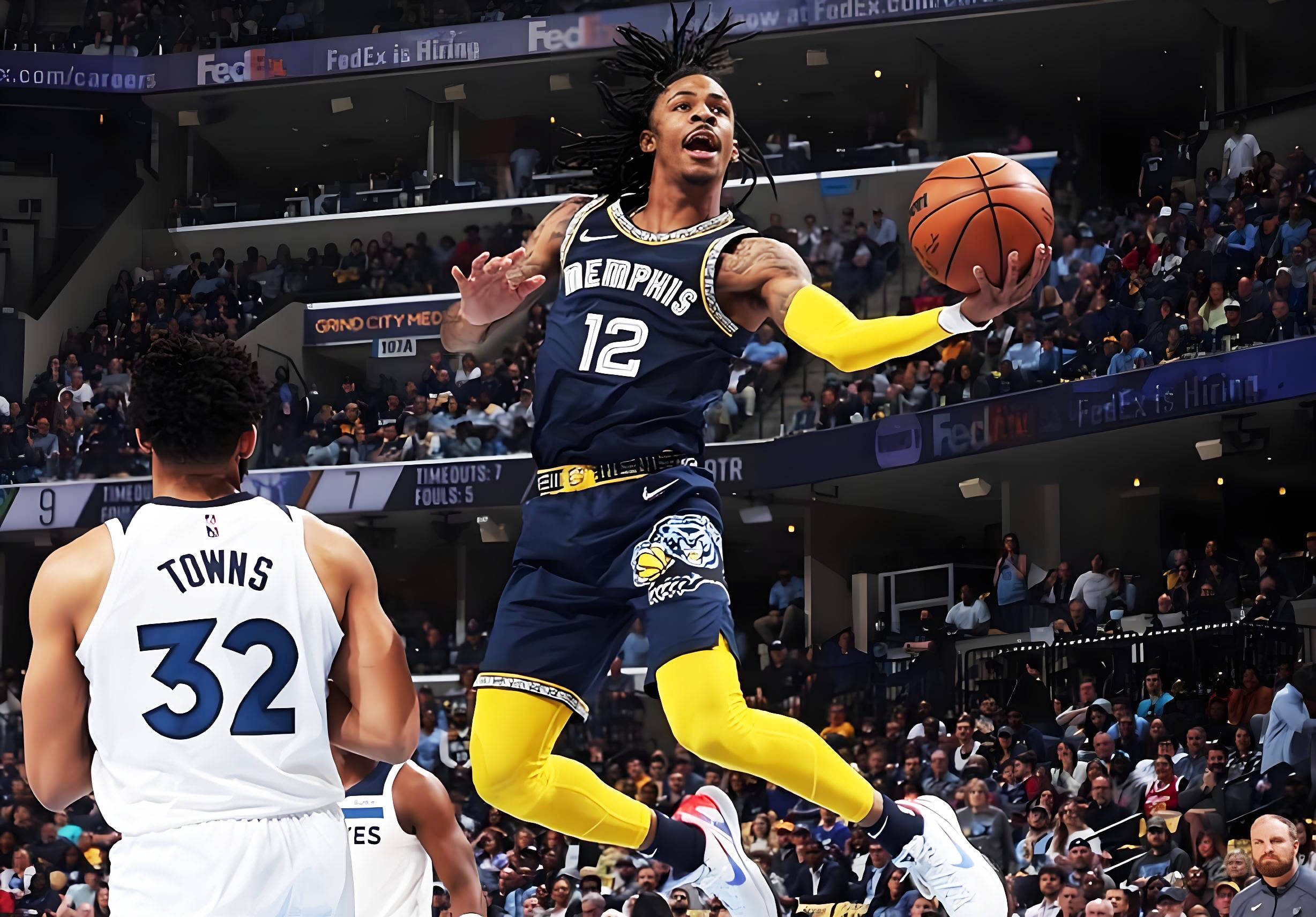 灰熊横扫太阳，布克点燃赛场